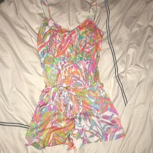 LILLY PULITZER EUC ROMPER SPAGHETTI STRAP MEDIUM